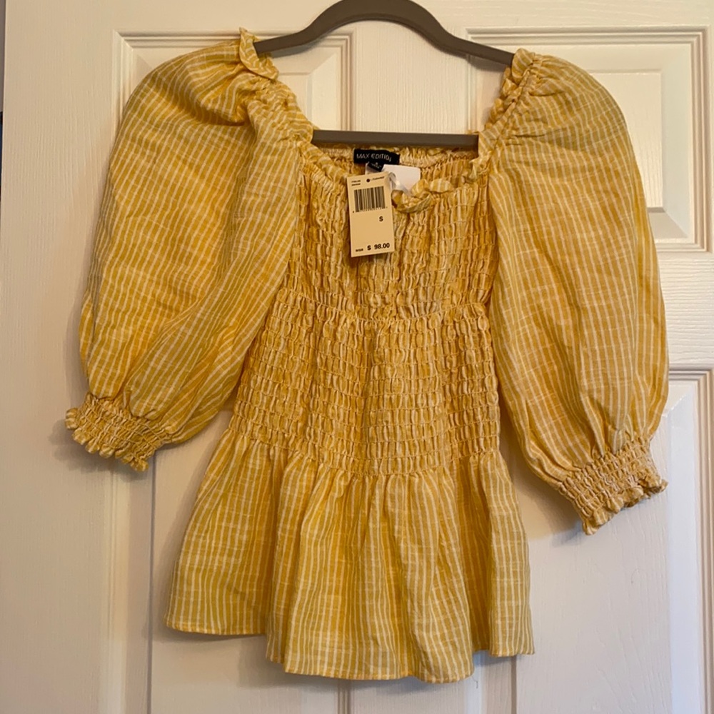 Max Edition new yellow blouse small
